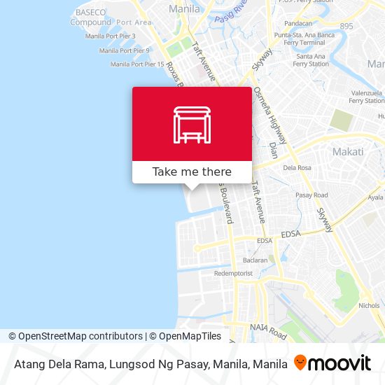 Atang Dela Rama, Lungsod Ng Pasay, Manila map