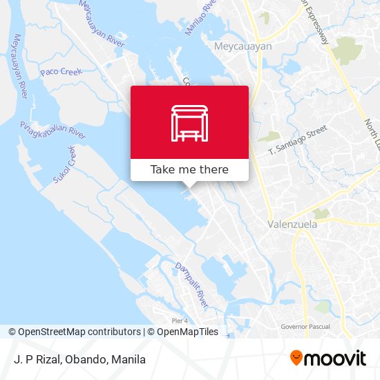 J. P Rizal, Obando map