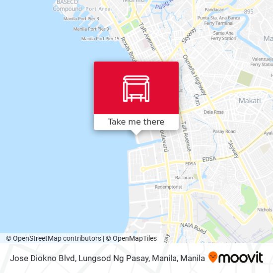 Jose Diokno Blvd, Lungsod Ng Pasay, Manila map