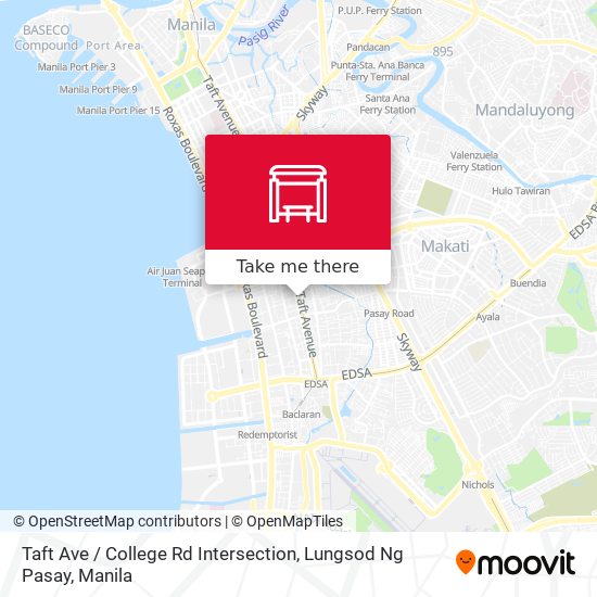 Taft Ave / College Rd Intersection, Lungsod Ng Pasay map