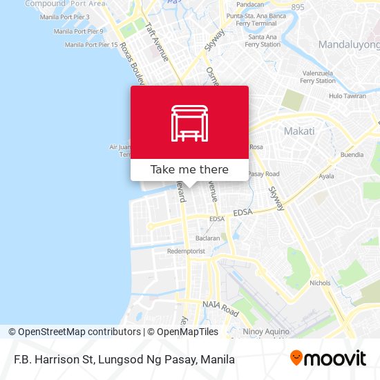 F.B. Harrison St, Lungsod Ng Pasay map