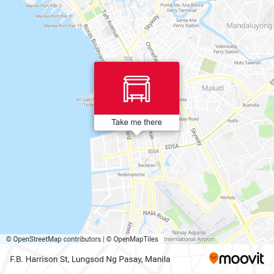 F.B. Harrison St, Lungsod Ng Pasay map