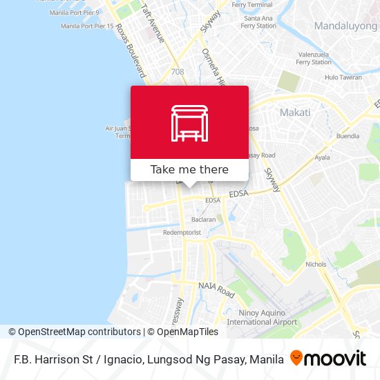 F.B. Harrison St / Ignacio, Lungsod Ng Pasay map