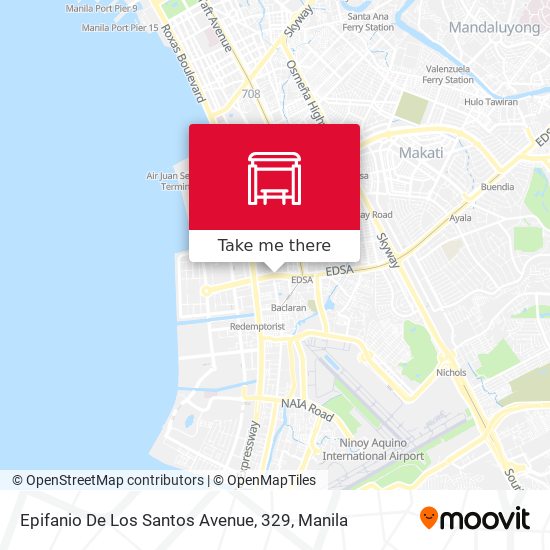 Epifanio De Los Santos Avenue, 329 map