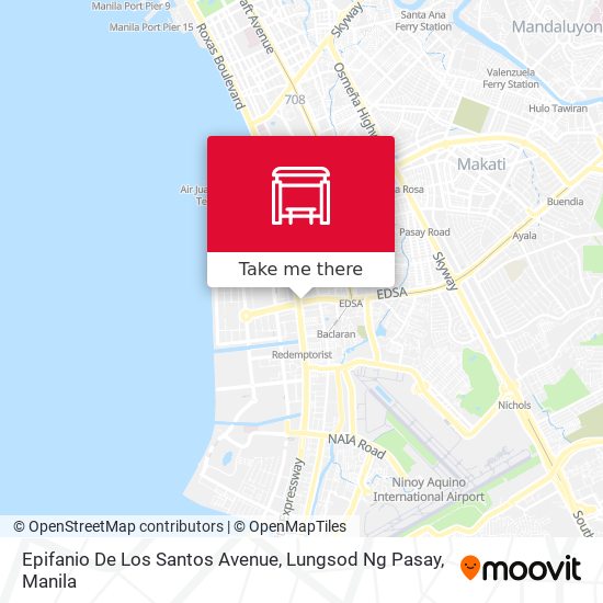 Epifanio De Los Santos Avenue, Lungsod Ng Pasay map