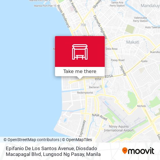 Epifanio De Los Santos Avenue, Diosdado Macapagal Blvd, Lungsod Ng Pasay map