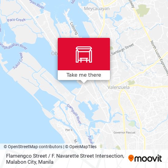 Flamengco Street / F. Navarette Street Intersection, Malabon City map