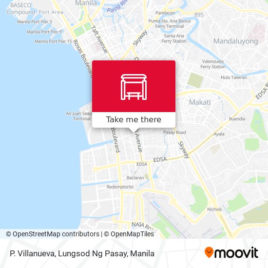 P. Villanueva, Lungsod Ng Pasay map