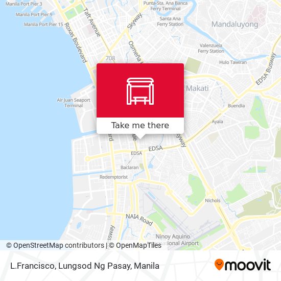 L.Francisco, Lungsod Ng Pasay map