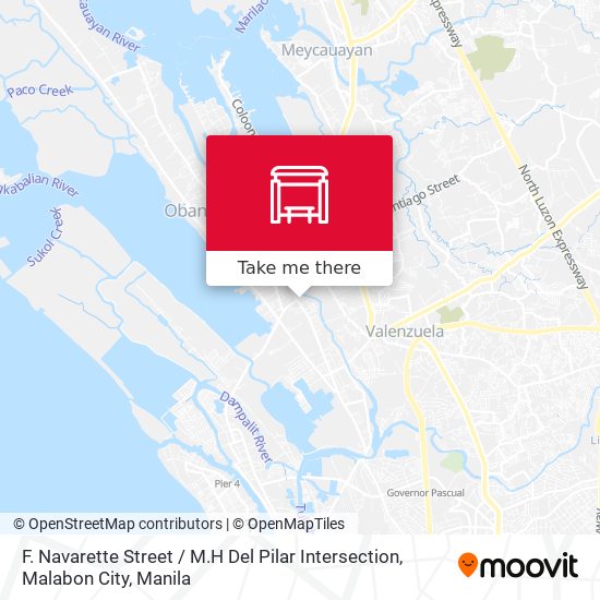 F. Navarette Street / M.H Del Pilar Intersection,  Malabon City map