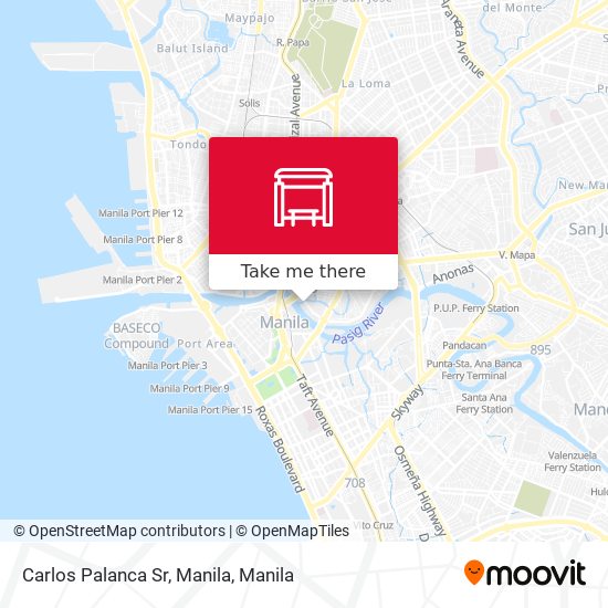 Carlos Palanca Sr, Manila map