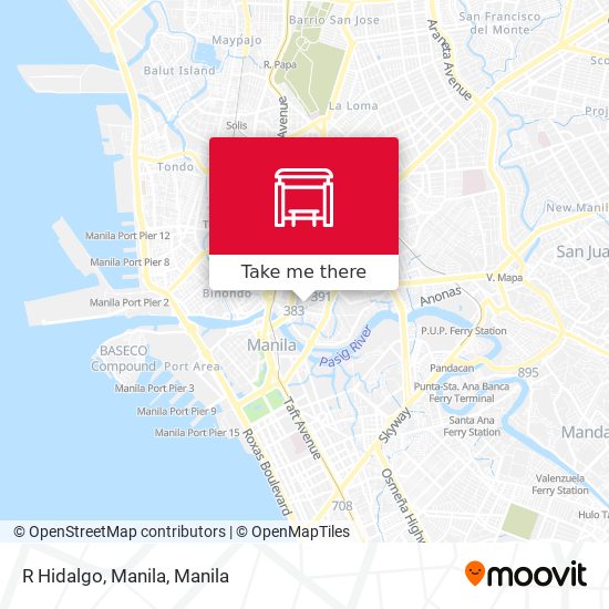 R Hidalgo, Manila map