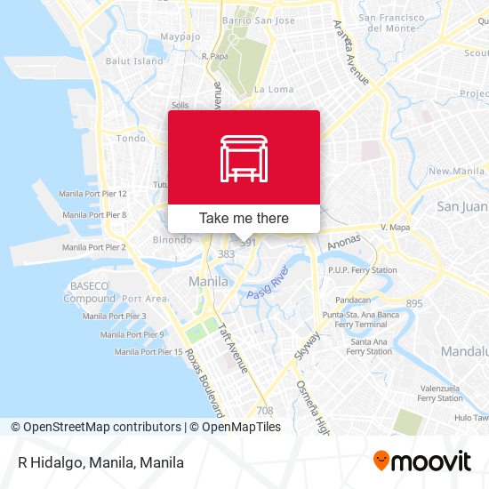 R Hidalgo, Manila map