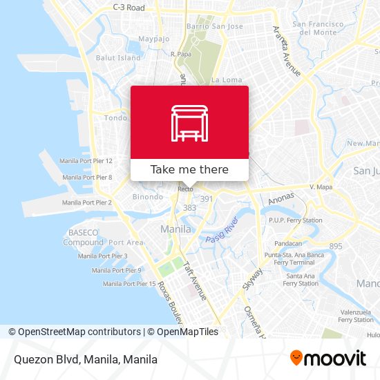 Quezon Blvd, Manila map