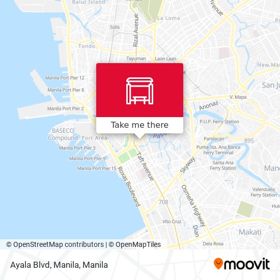 Ayala Blvd, Manila map