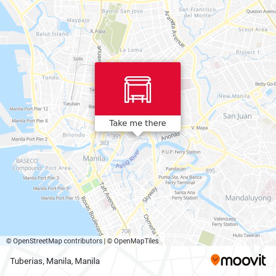Tuberias, Manila map