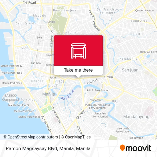Ramon Magsaysay Blvd, Manila map
