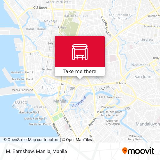 M. Earnshaw, Manila map