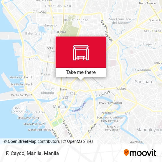F. Cayco, Manila map