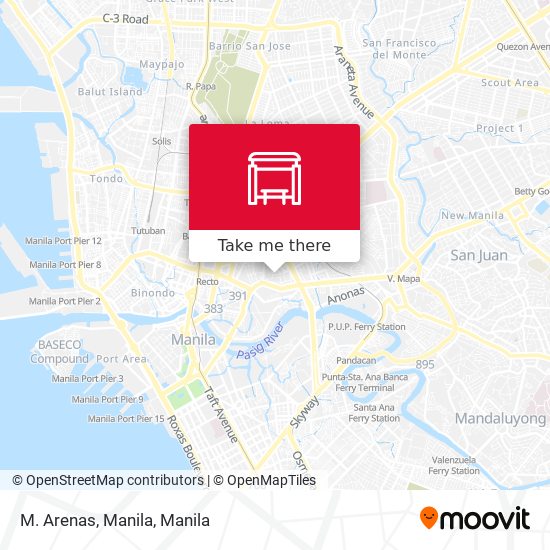 M. Arenas, Manila map