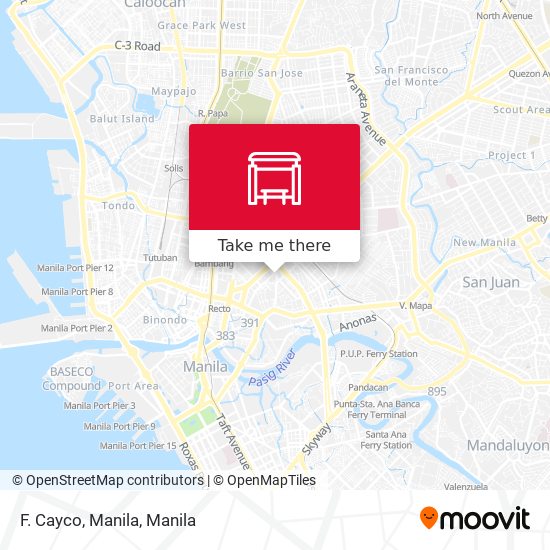 F. Cayco, Manila map