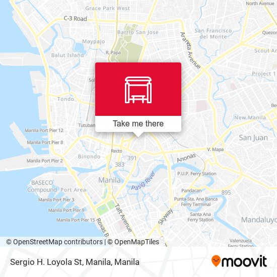 Sergio H. Loyola St, Manila map