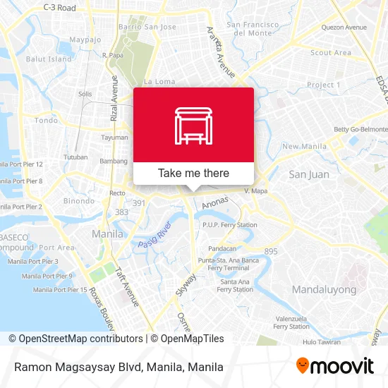 Ramon Magsaysay Blvd, Manila map