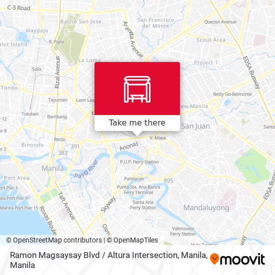 Ramon Magsaysay Blvd / Altura Intersection, Manila map