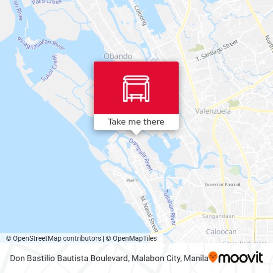 Don Bastilio Bautista Boulevard, Malabon City map