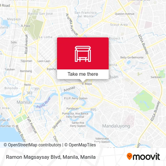 Ramon Magsaysay Blvd, Manila map
