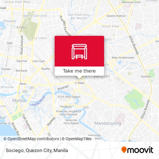 Sociego, Quezon City map