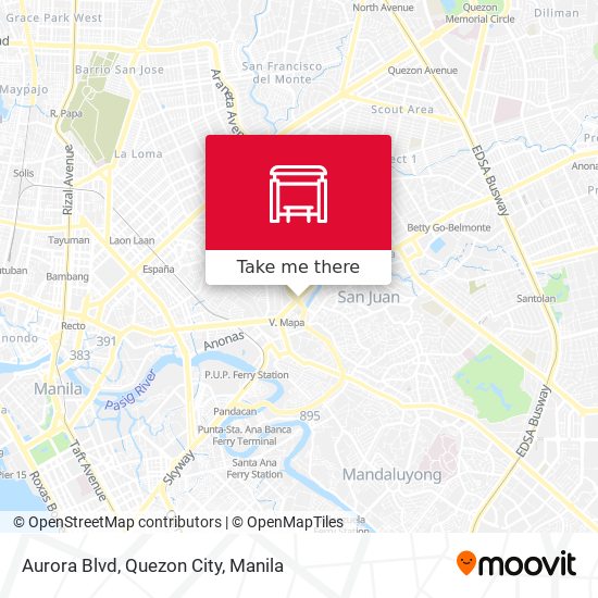 Aurora Blvd, Quezon City map