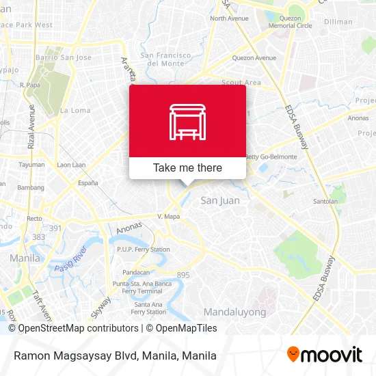 Ramon Magsaysay Blvd, Manila map