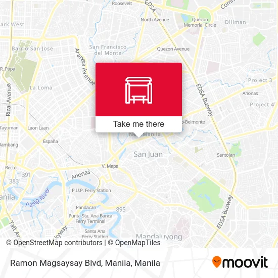 Ramon Magsaysay Blvd, Manila map