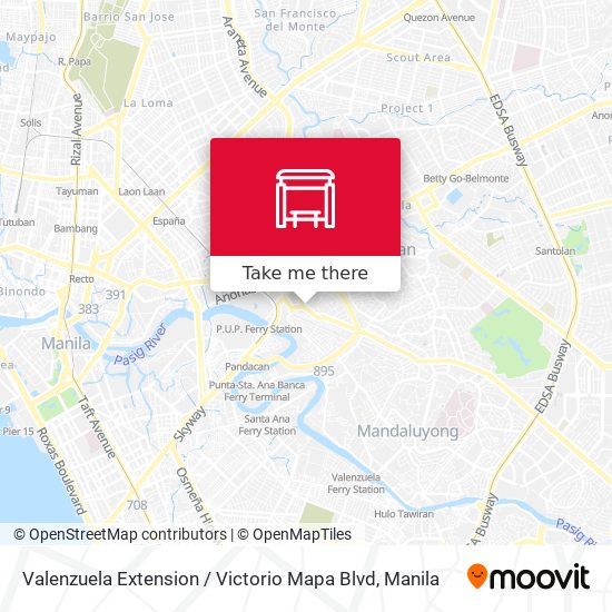 Valenzuela Extension / Victorio Mapa Blvd map