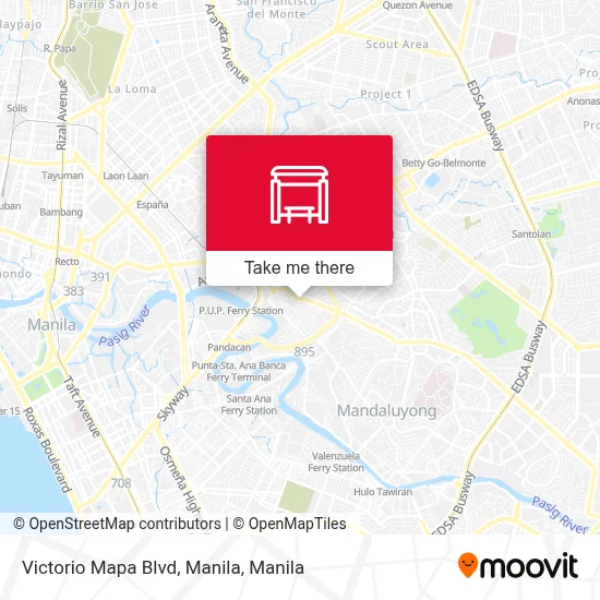 Victorio Mapa Blvd, Manila map