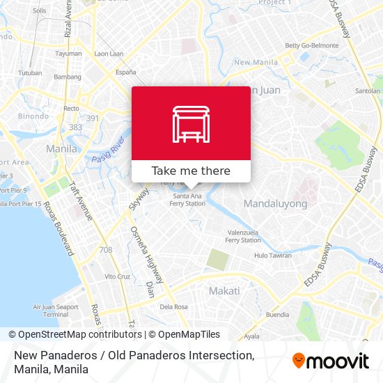 New Panaderos / Old Panaderos Intersection, Manila map