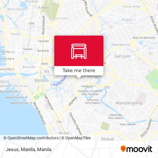 Jesus, Manila map