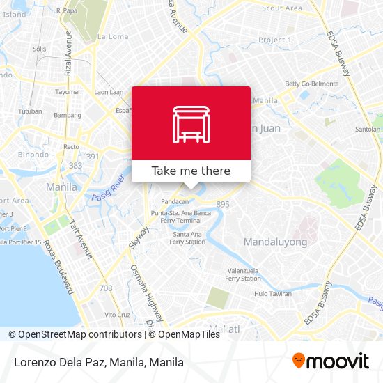 Lorenzo Dela Paz, Manila map