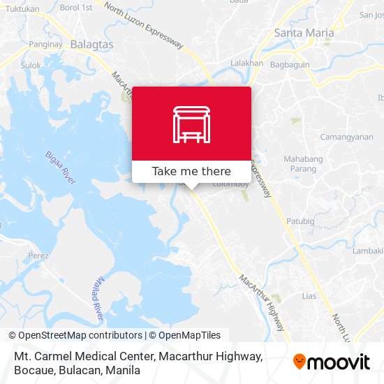 Mt. Carmel Medical Center, Macarthur Highway, Bocaue, Bulacan map