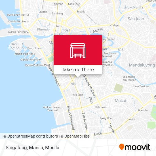 Singalong, Manila map
