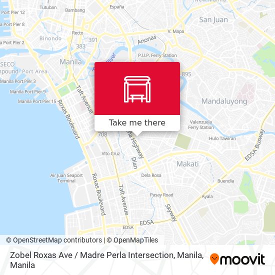 Zobel Roxas Ave / Madre Perla Intersection, Manila map