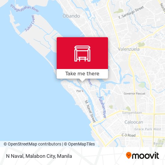N Naval, Malabon City map