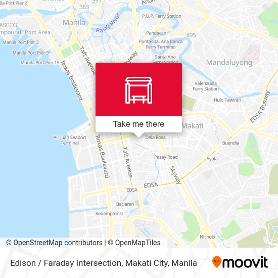 Edison / Faraday Intersection, Makati City map