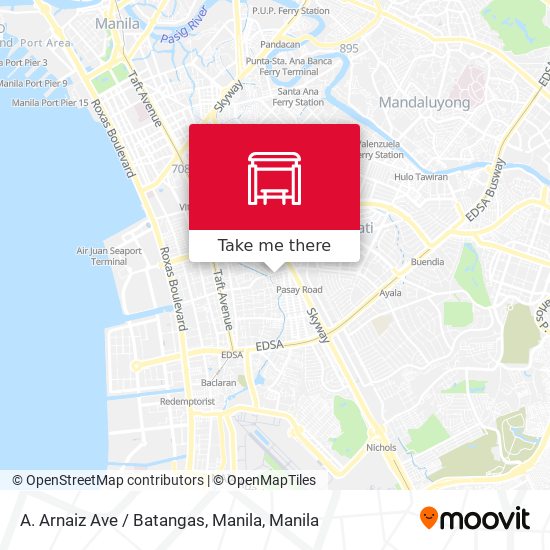 A. Arnaiz Ave / Batangas, Manila map