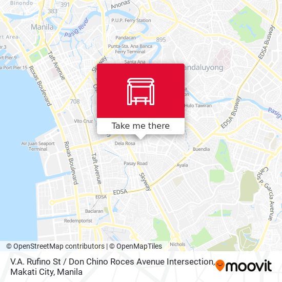 V.A. Rufino St / Don Chino Roces Avenue Intersection, Makati City map