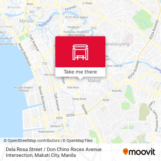 Dela Rosa Street / Don Chino Roces Avenue Intersection, Makati City map