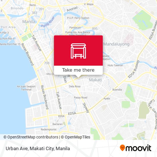Urban Ave, Makati City map
