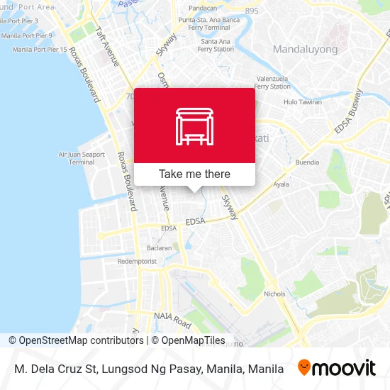 M. Dela Cruz St, Lungsod Ng Pasay, Manila map
