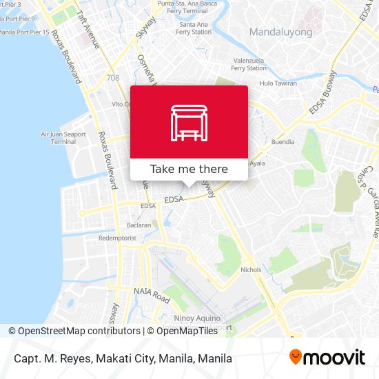 Capt. M. Reyes, Makati City, Manila map
